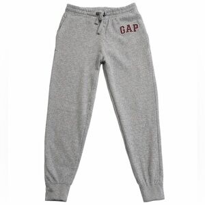 GAP Gray Logo Joggers Size M | Classic Fleece Sweatpants Athleisure Y2K Casual
